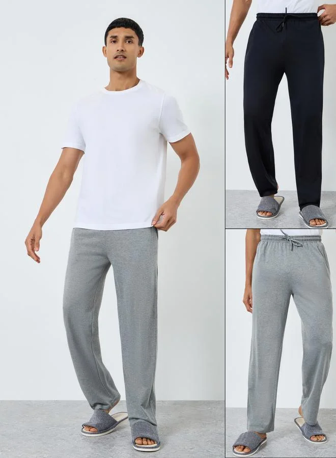 Styli Pack of 2 - Cotton Plain Pyjama